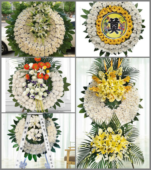 湖北襄阳市枣阳市王城镇白水村花圈速递
